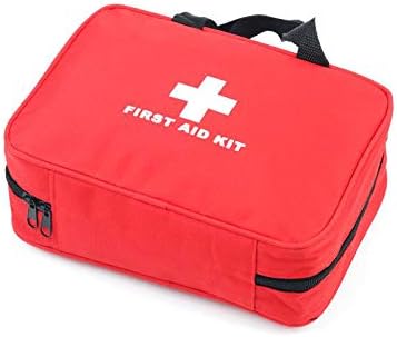 First Aid Bag First Aid Kit Empty Medical Storage Bag Red Trauma Bag - Image 6