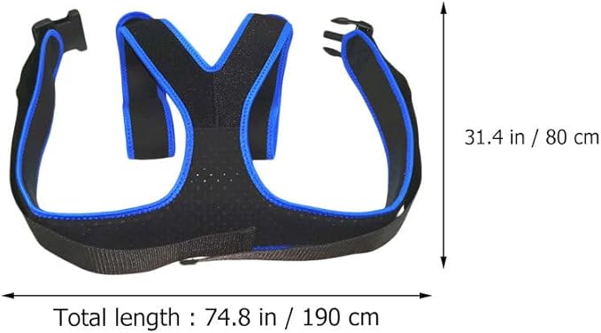 Healifty Seat Adjustable Breathable Chest Cross Positioning Anti-Slip Restraint - Image 2