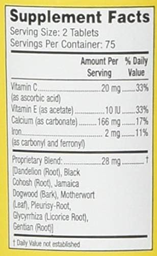 Lydia Pinkham Herbal Supplement Tablets - Image 4