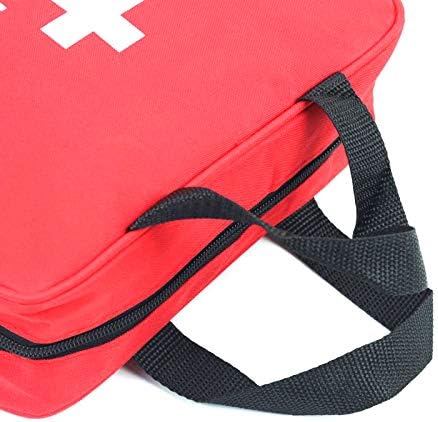 First Aid Bag First Aid Kit Empty Medical Storage Bag Red Trauma Bag - Image 5