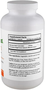 One Planet Nutrition Nano Curcumin 500 mg Veggie Capsules, Nano - Image 2