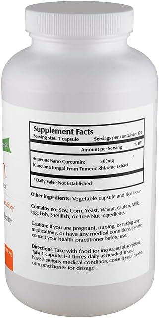 One Planet Nutrition Nano Curcumin 500 mg Veggie Capsules, Nano - Image 2