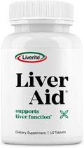 Liverite Liver Aid 60 Tablets, Supports Healthy Liver Function, Physical Energy by LIVERITE