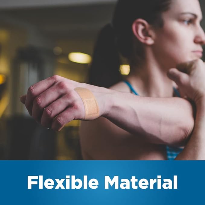 Amazon Basic Care Adhesive Bandages, Flexible Fabric - Image 4