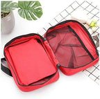 First Aid Bag First Aid Kit Empty Medical Storage Bag Red Trauma Bag - Image 2