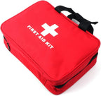 First Aid Bag First Aid Kit Empty Medical Storage Bag Red Trauma Bag - Image 3