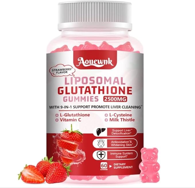 1 Pack 2500MG Liposomal Glutathione Gummies Supplement by Unknown