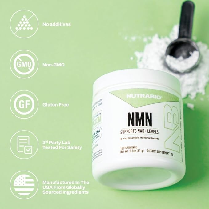 NutraBio NMN - NAD Supplement, Longevity Support, Boost NAD Levels, Increase - Image 9