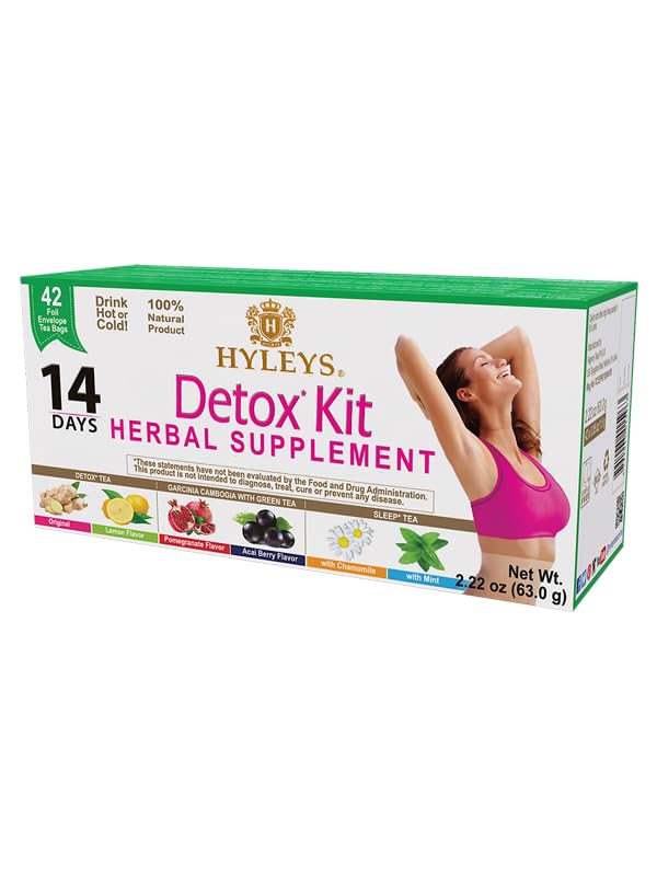 Hyleys Detox Tea 14 Day Cleanse Kit – 42 Tea Bags – Herbal Supplement - Image 4