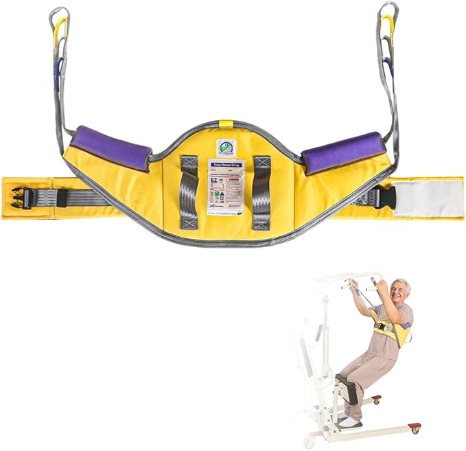 Sit to Stand Lift Patient Aid Padded Sling and Stand Assist by EZAssistive