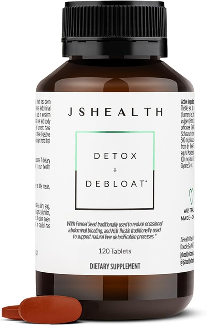 JSHealth Vitamins Detox and Debloat Liver Health Formula | Liver Detox Pills | by JSHealth