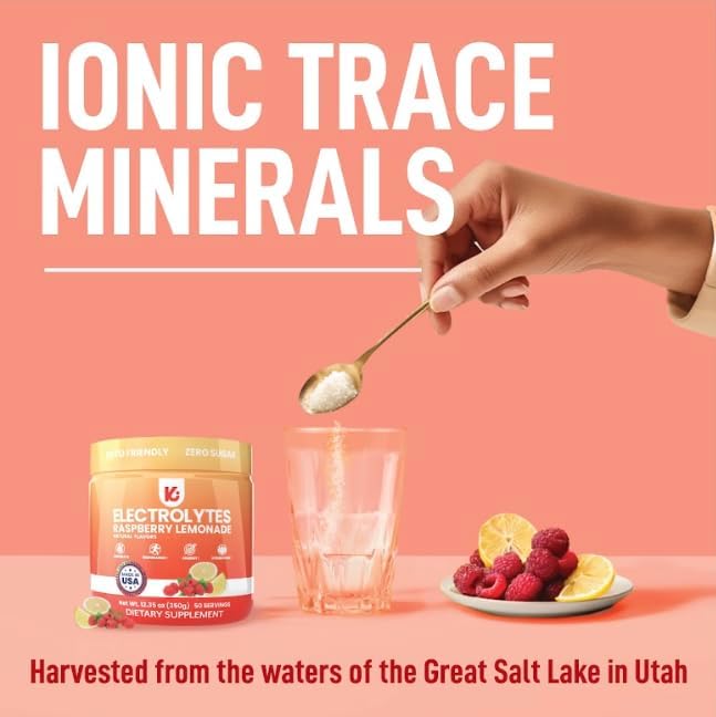 Keppi Electrolytes Powder – Raspberry Lemonade Flavor 50 Servings – No Sugar - Image 5