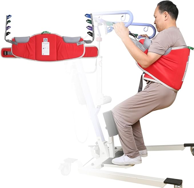 Sit to Stand Lift Patient Aid Padded Sling and Stand Assist by EZAssistive