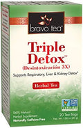 Bravo Tea Triple Detox Herbal Tea Caffeine Free, 20 Tea Bags by BravoTea