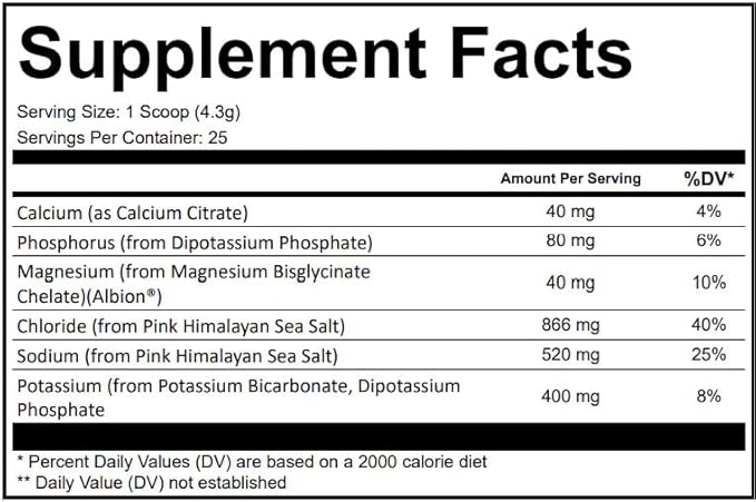 Hydration Full Spectrum Electrolytes – 520mg Sodium, 400mg Potassium, Calcium & - Image 3