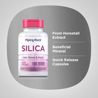 Piping Rock Silica Supplement 500mg | 100 Capsules | Horsetail Extract | - Image 4