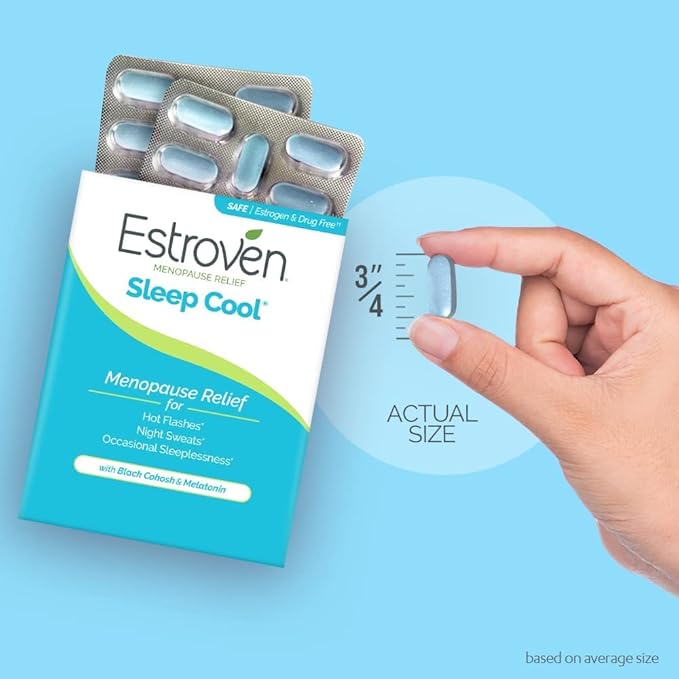 Estroven Sleep Cool for Menopause Relief, 30 Ct, Sleep Support Supplement - Image 4