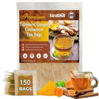 Premium Turmeric Ginger Cinnamon Tea Bags Organic, Turmeric Curcumin Supplement by ChinaDetoxTea