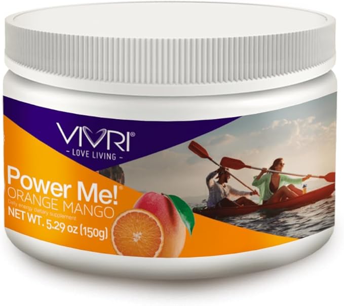 VIVRI PowerMe! Energy Boost Formula | Orange Mango Flavor | Coffee Alternative by VIVRI