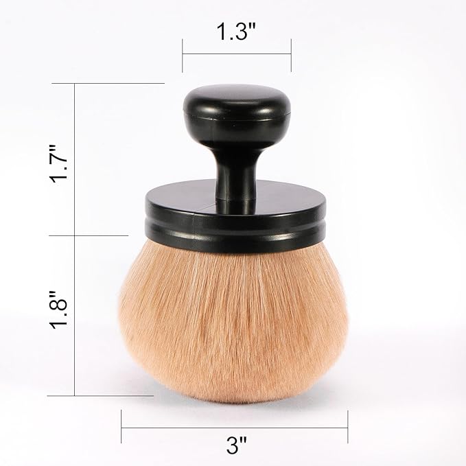 UNIMEIX 3 Inch Sunscreen Applicator Self Tanner Brush Body Makeup Brush Kabuki - Image 7