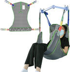 Universal Full Body Patient Lift Sling, Mesh U-Shape Transfer Sling by EZAssistive