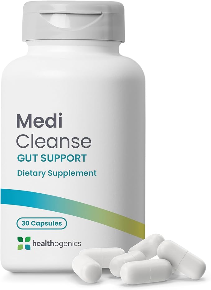 Medi Cleanse Gut Support Supplement – Herbal Fiber Blend – Supports Digestive by Healthogenics