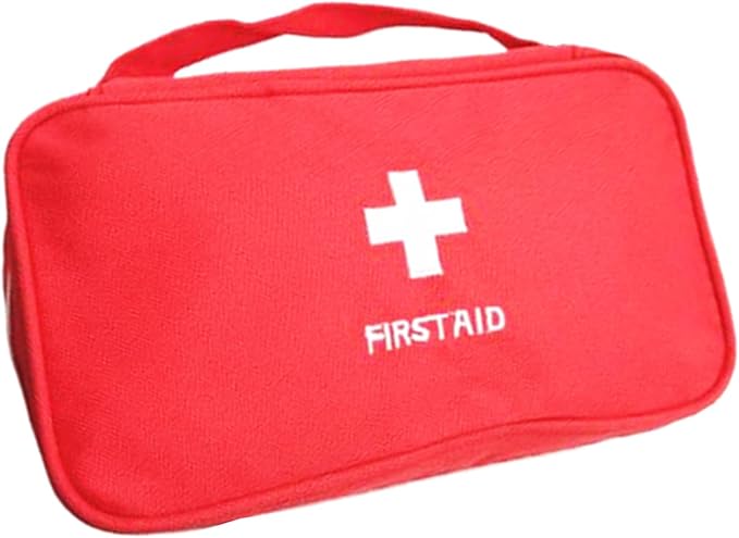 First Aid Bag First Aid Kit Empty Medical Storage Bag Red Trauma Bag - Image 4