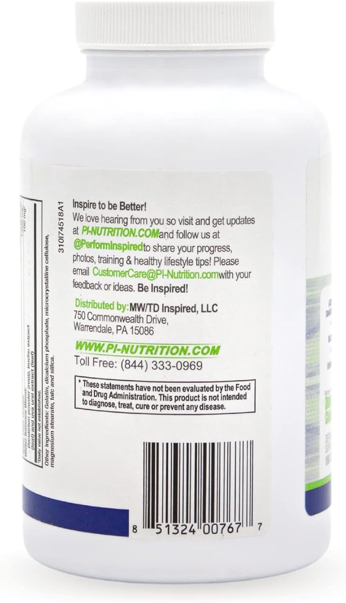 Performance Inspired Nutrition Apple Cider Vinegar Capsules – 1000mg – Supports - Image 3