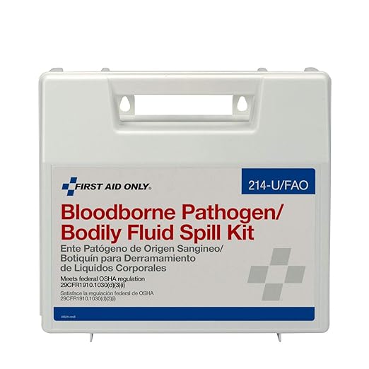 First Aid Only 214-U/FAO OSHA Compliant Body Fluid Clean Up Kit, Blood Borne - Image 3
