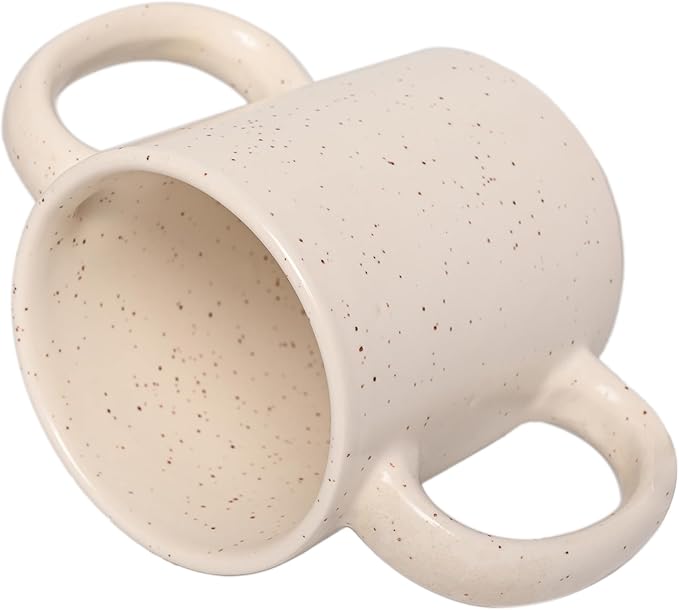 HealthGoodsIn Dual Handle Mug to Aid Tremors, MICROWAVE SAFE, 11.83 US Fl. Oz. - Image 3