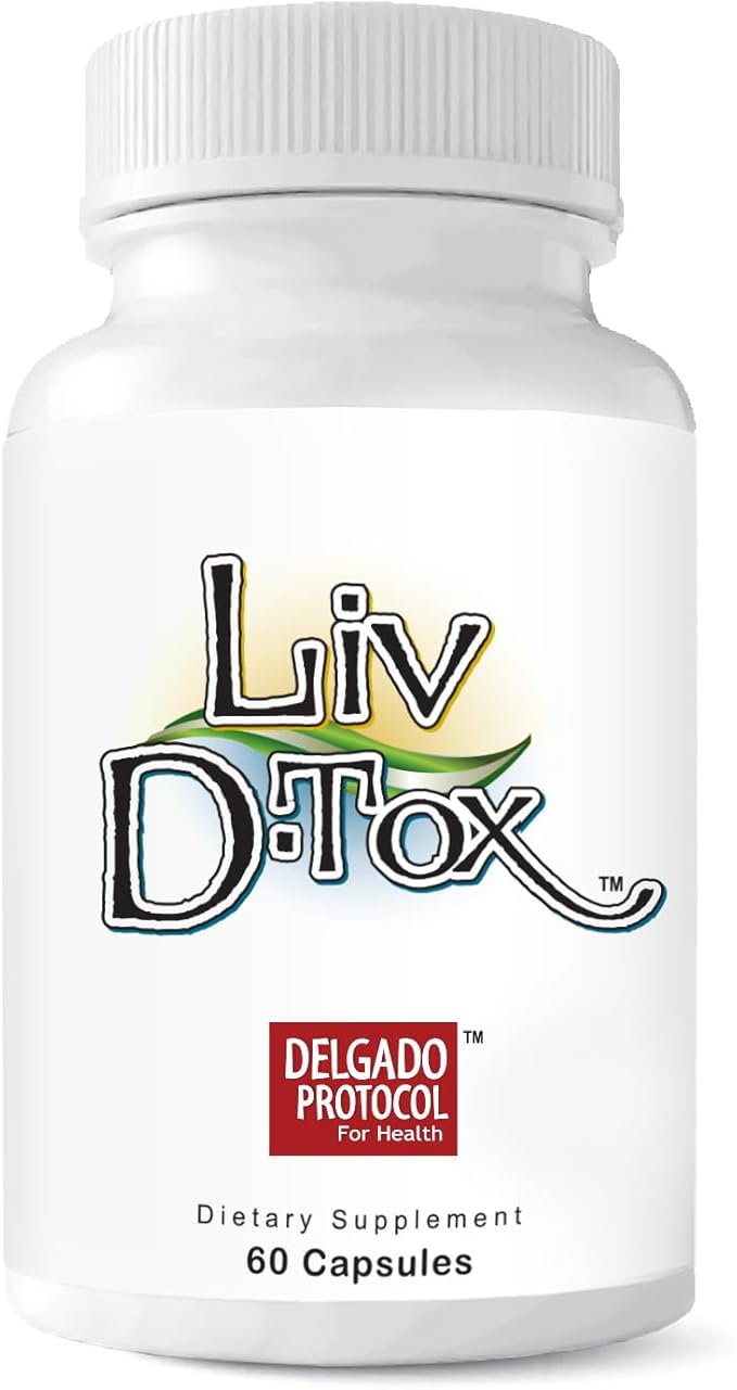 Liv D-Tox - 60 Capsules - Liver Detox and Cleanse Support Health Supplement by TheDelgadoProtocolforHealth