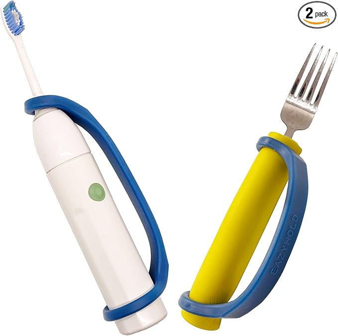 EazyHold Navy Silicone Universal Cuff, Large to X-Large Hands, Fits Adaptive by EazyHold