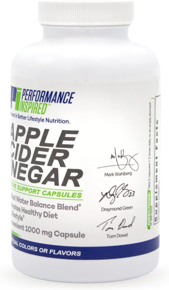 Performance Inspired Nutrition Apple Cider Vinegar Capsules – 1000mg – Supports - Image 5