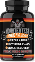Angry Supplements Monster Test NO Capsules, Extreme N.O Booster, Quick Recovery by Angry+Supplements