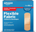 Amazon Basic Care Flexible Fabric Adhesive Bandages, First Aid by AmazonBasicCare