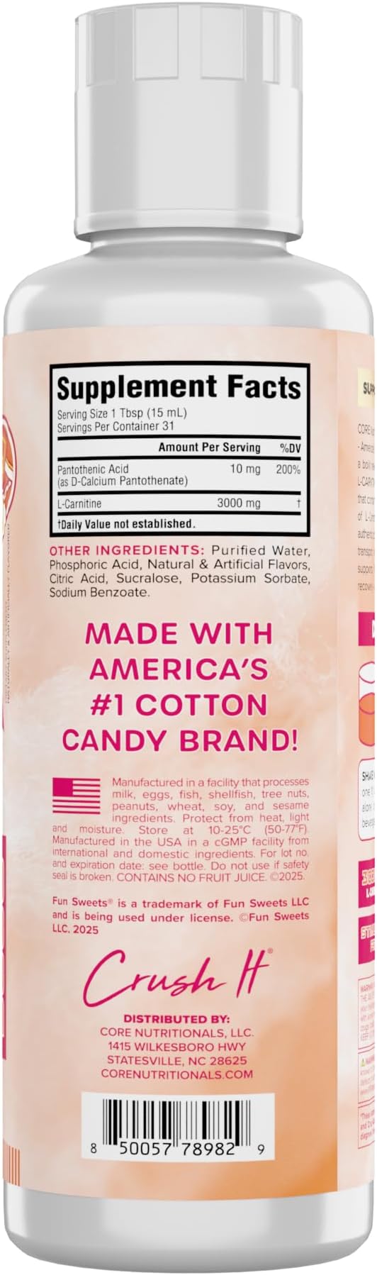 Core Nutritionals Liquid L-Carnitine Pre Workout | Support Fat Metabolism | - Image 2