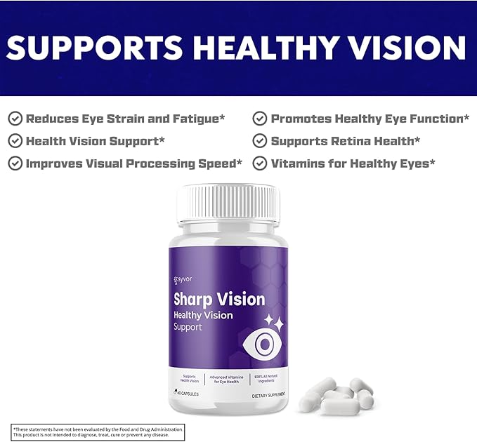Sharp Vision Capsules, Official SharpVision Eye Health Support Pills - Image 4