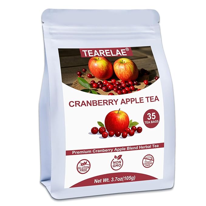 TEARELAE - Cranberry Apple Tea Bags, Rose Petals & Licorice Root - by TEARELAE