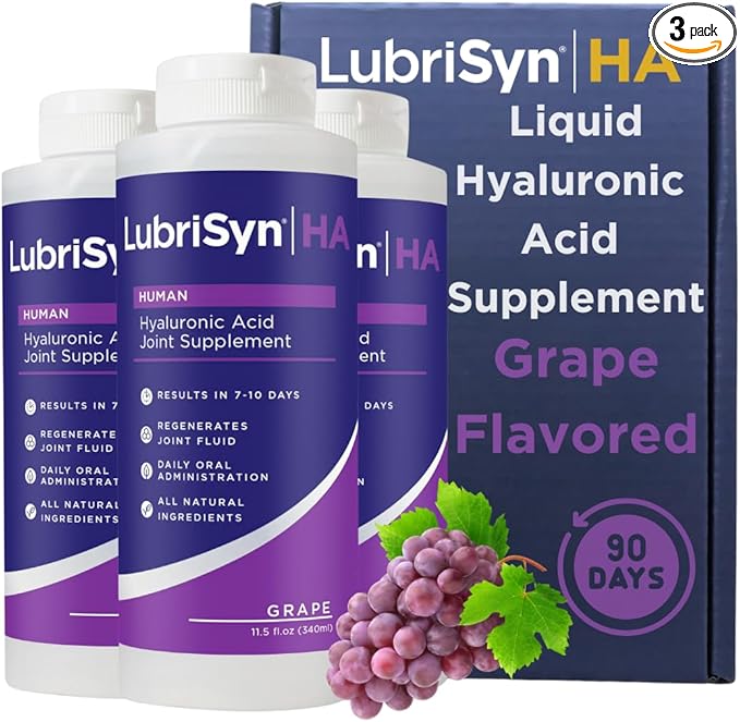 Lubrisyn Hyaluronic Acid Oral Joint Supplement – Liquid HA Formula by Lubrisyn