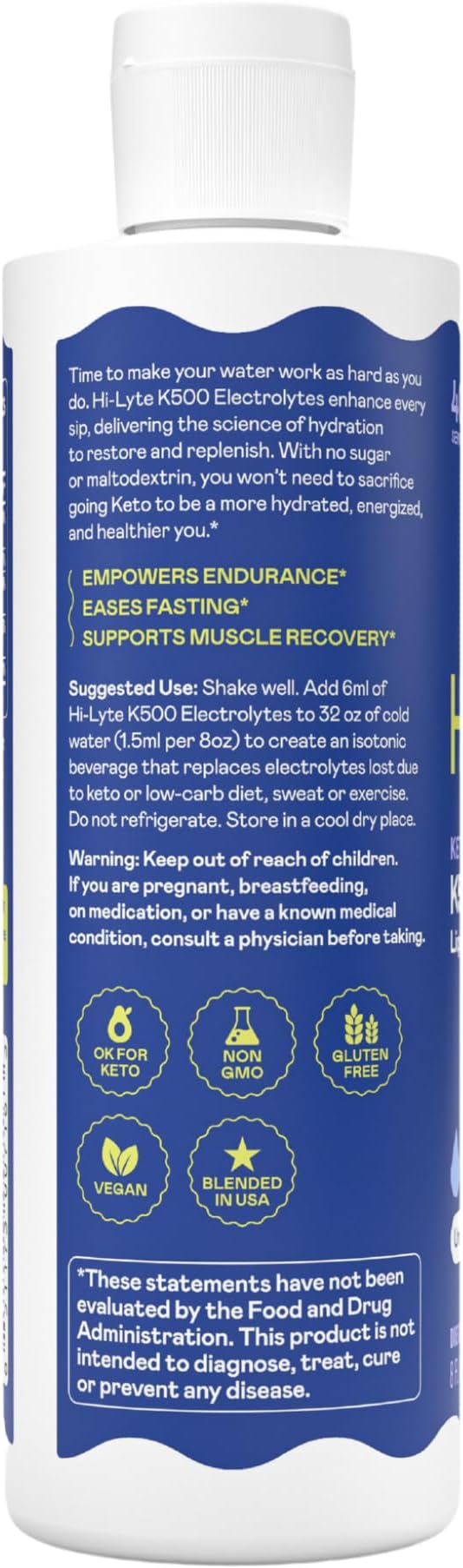 Hi-Lyte K500 Unflavored Electrolytes Liquid Mix – High Potassium Concentrate - Image 2
