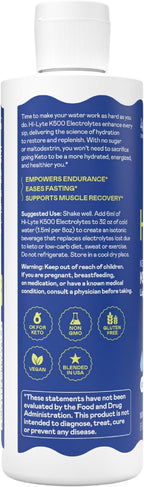 Hi-Lyte K500 Unflavored Electrolytes Liquid Mix – High Potassium Concentrate - Image 2