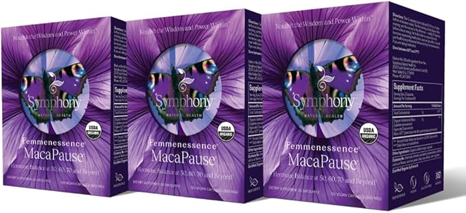 Femmenessence® MacaPause® – Clinically Proven Postmenopausal Organic Vegan by SymphonyNaturalHealth