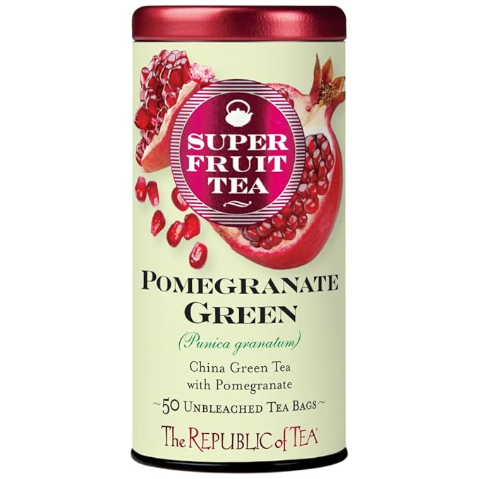 The Republic of Tea – Pomegranate Green SuperFruit Tea, 50 Tea Bags, by TheRepublicofTea