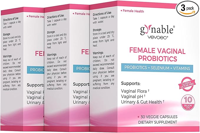 Gynable Vaginal Probiotics for Women, Female Probiotic for pH Balance by GynableVevoec