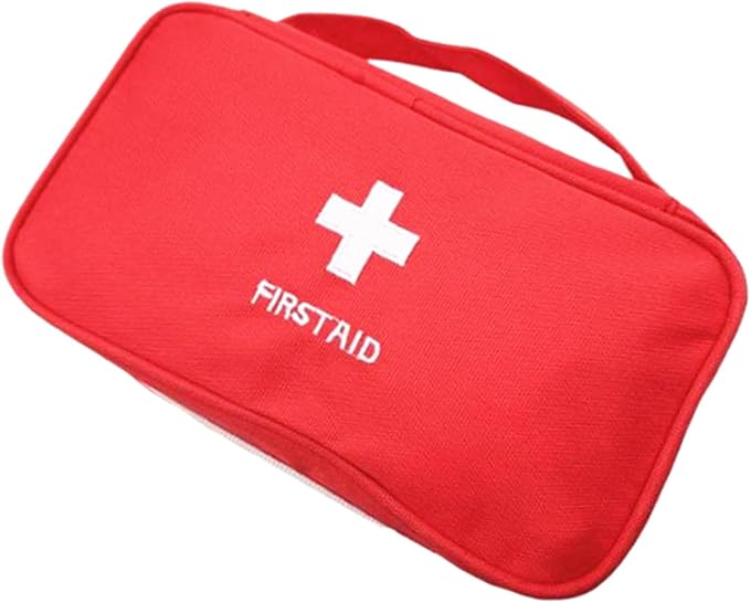 First Aid Bag First Aid Kit Empty Medical Storage Bag Red Trauma Bag - Image 6
