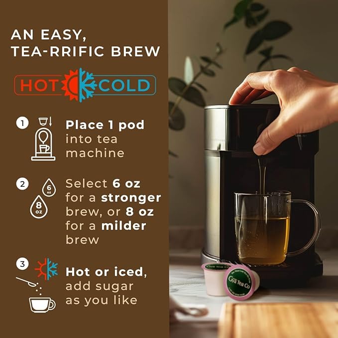 Gya Tea Co Mullein Leaf Herbal Tea Pod- Decaf Wellness Tea - Image 6