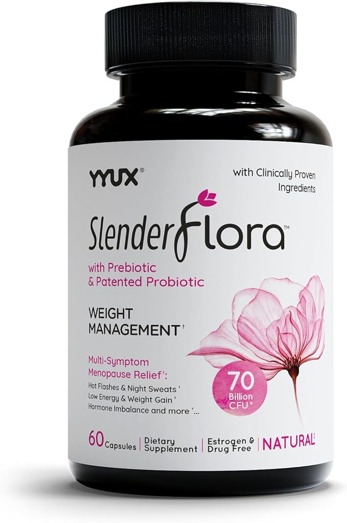 SlenderFlora - Menopause Probiotic Supplement | Weight Management, Hot Flashes by YYUX
