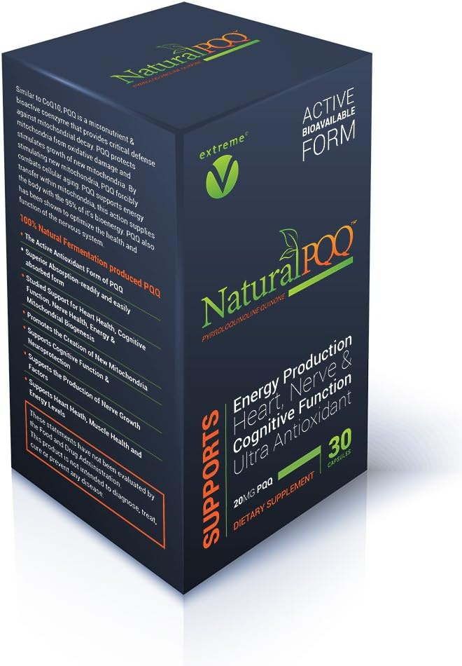 NaturalPQQ - Cellular Energy for The Active Lifestyle - 20mg PQQ, Mitochondrial by Unknown