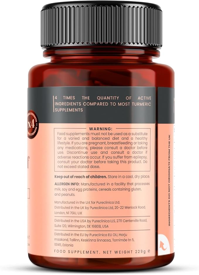 1100mg Turmeric and Curcumin x 180 Tablets - Image 7