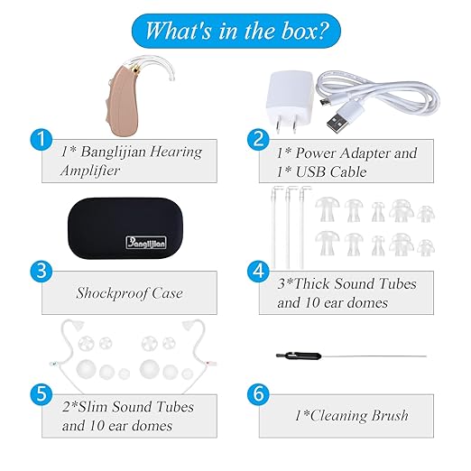 Banglijian Hearing Aid Rechargeable Hearing Amplifier, Digital Noise Cancelling - Image 7